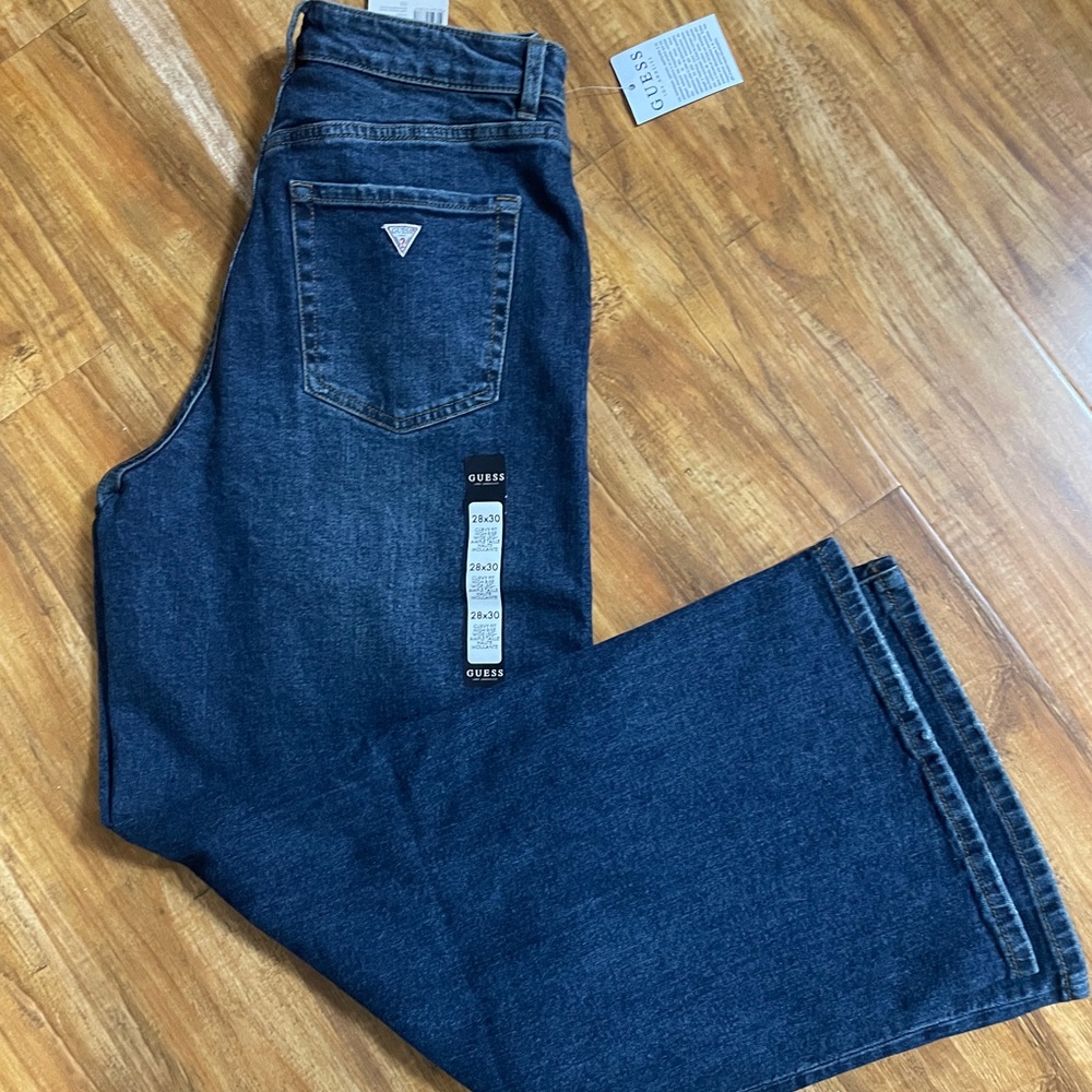 Guess curvy fit high rise wide leg  Denim Jeans